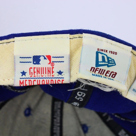 Vintage New York Yankees New Era Pro Model Wool Fitted Hat Size 7 3/8 "59/50" - Picture 8 of 9